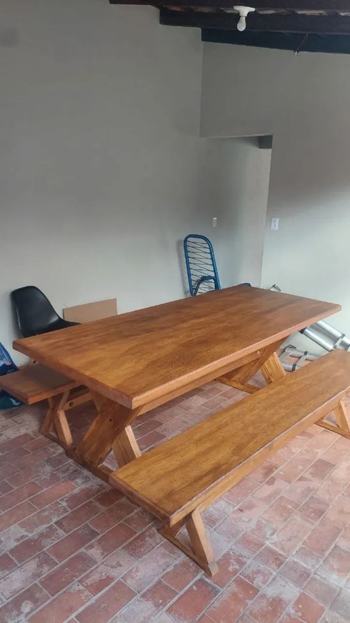 Mesa naval com 2 bancos novo na promoção  - Foto 3
