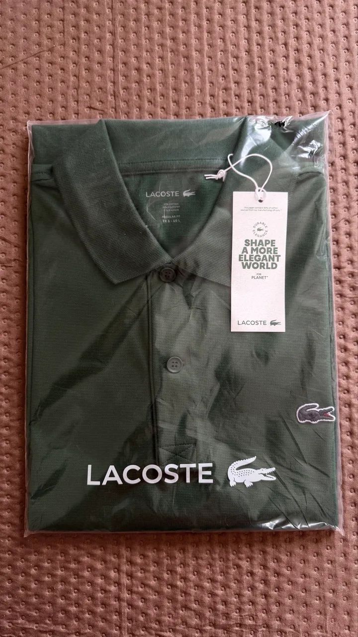 Polo Lacoste verde TAM G - ORIGINAL - Foto 2