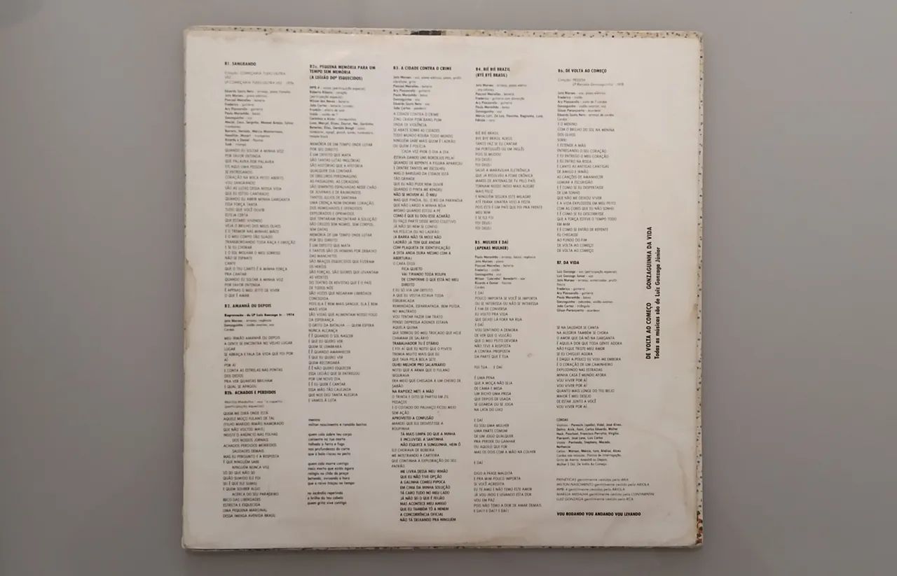 Disco de Vinil Gonzaginha - De Volta ao Começo  - Foto 4