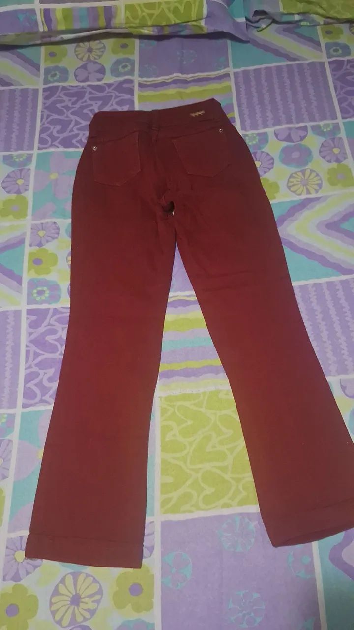 Calça Colcci n°40 vermelha  - Foto 2
