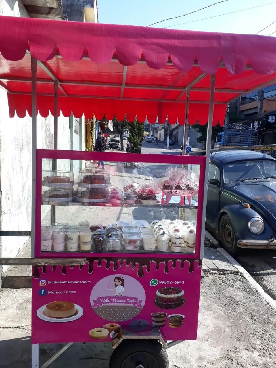 Carrinho para Doces e Pudim com Refrigeração de Placa de Gelo - Foto 5