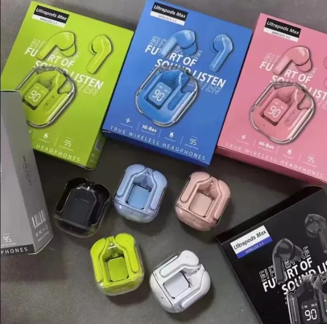 Fone de Ouvido Sem Fio Bluetooth Visor LED 