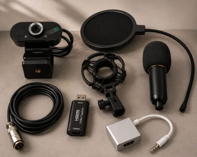 Kit para gravação streamer