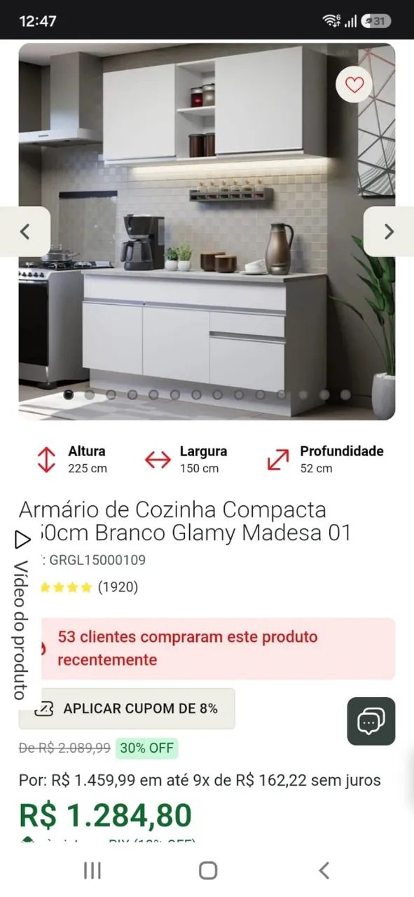 Armário para Cozinha (Base + Aéreo) - Foto 5