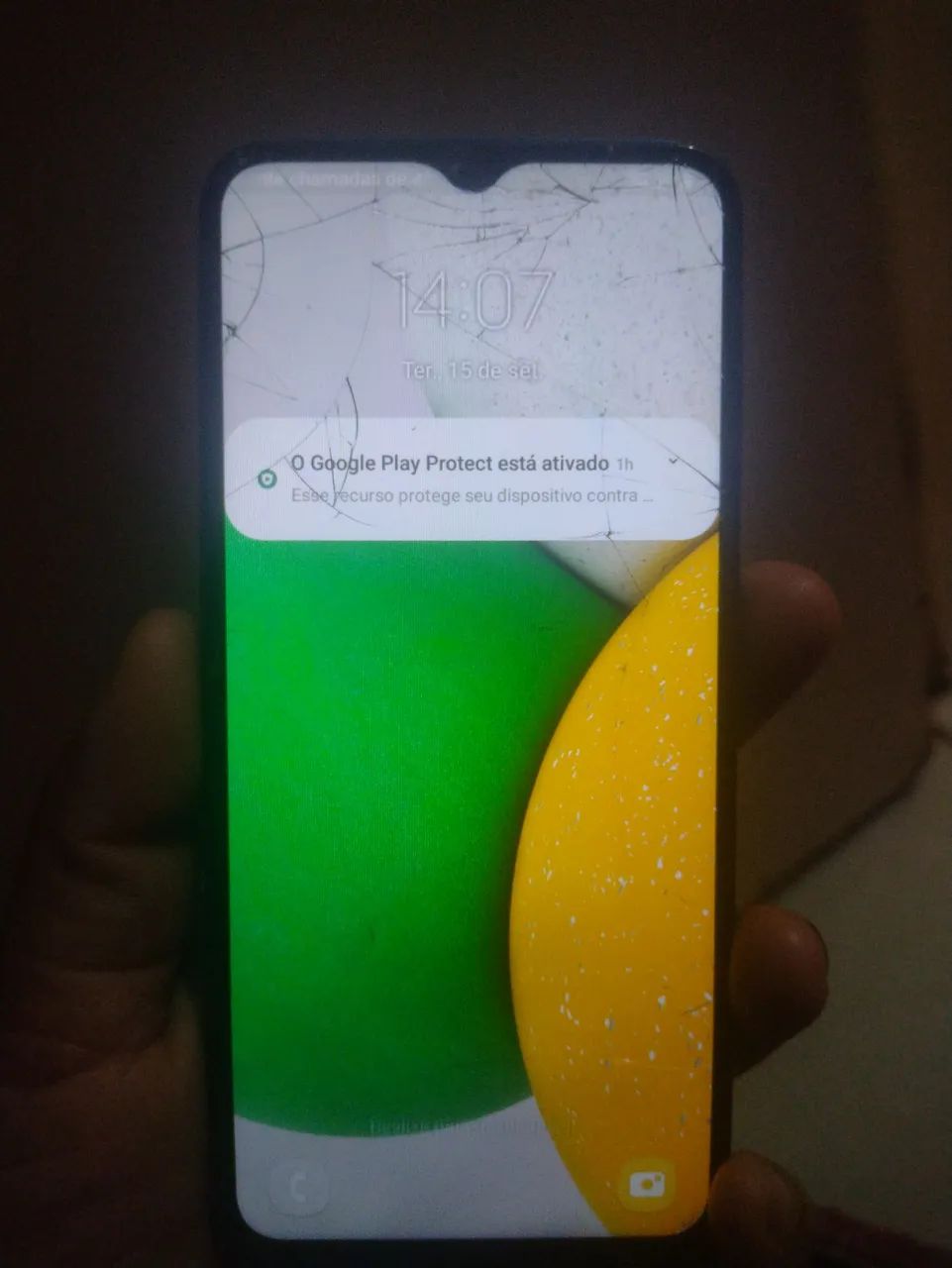 Samsung a03 tela trincada e sem a gaveta de chip - Foto 2