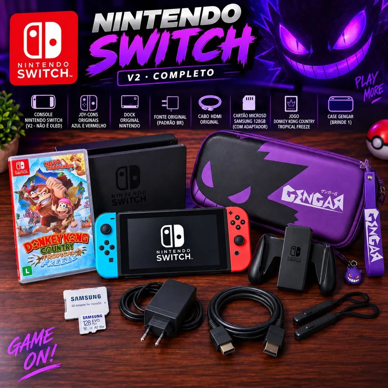 Nintendo Switch 1 - V2 - Completo