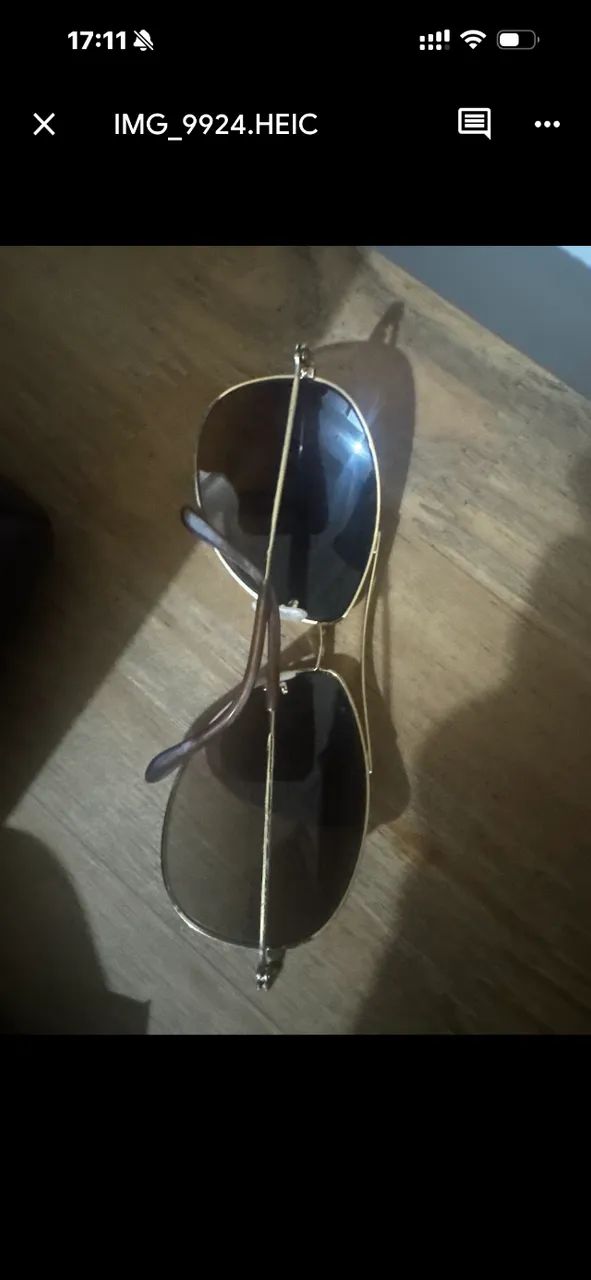 oculos aviador original lente nova  - Foto 3