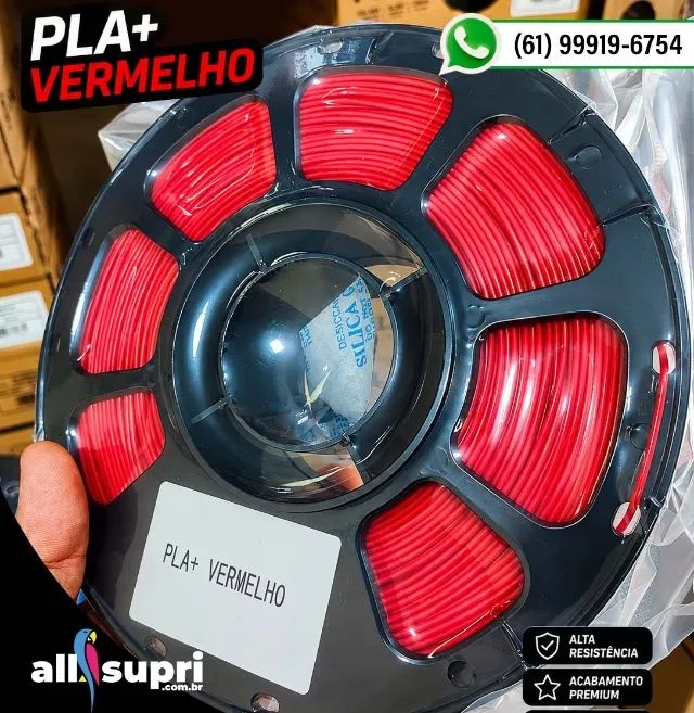 Filamento PLA Vermelho X-Full 