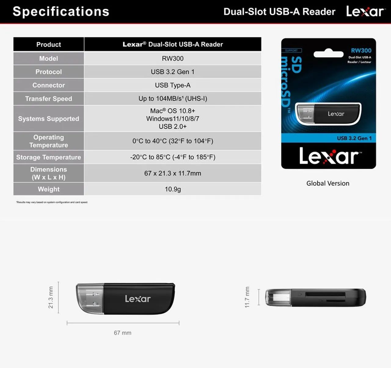 Adaptador Micro SD e SD Lexar RAW 300 profissional  - Foto 2