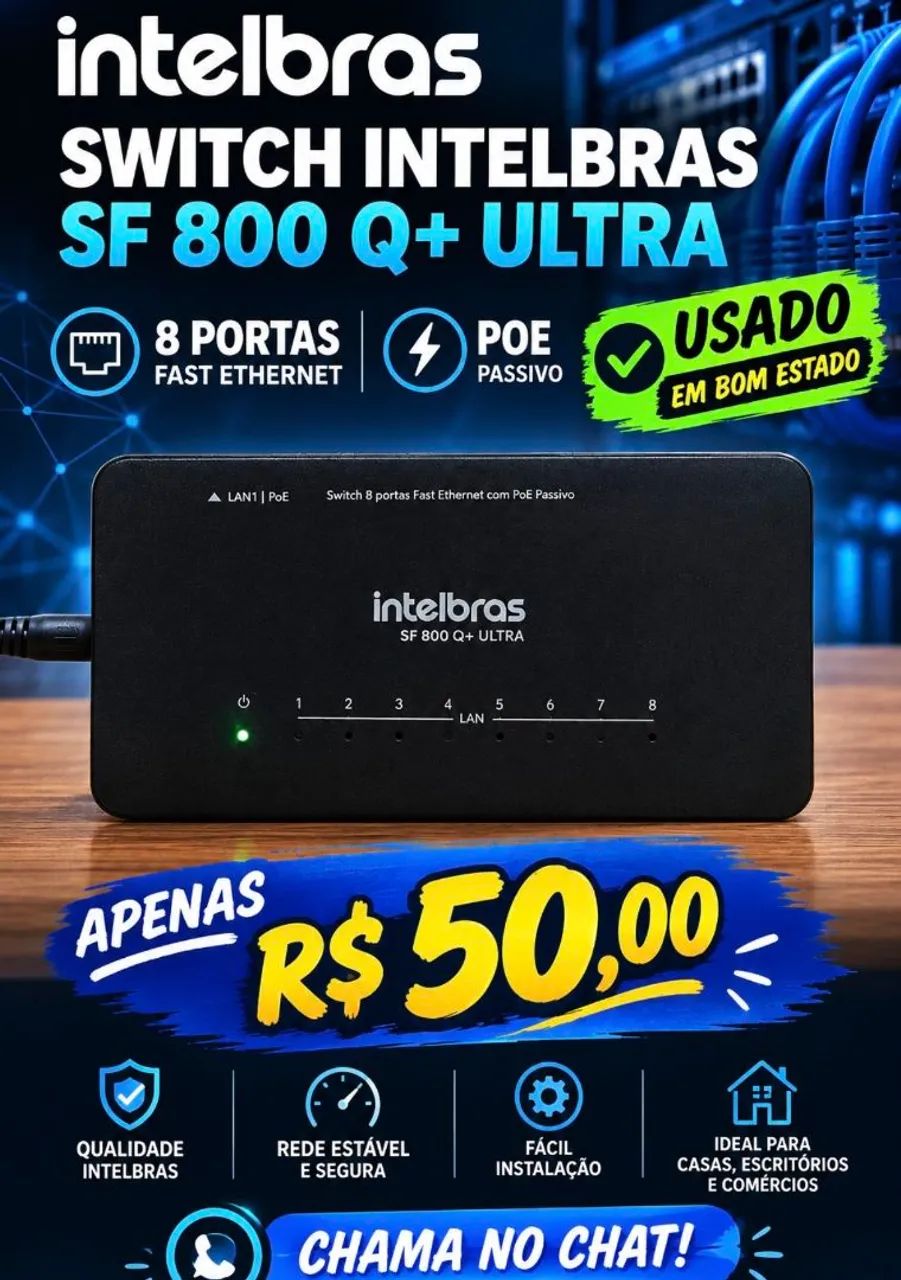 Switch Intelbras SF 800 Q+ Ultra