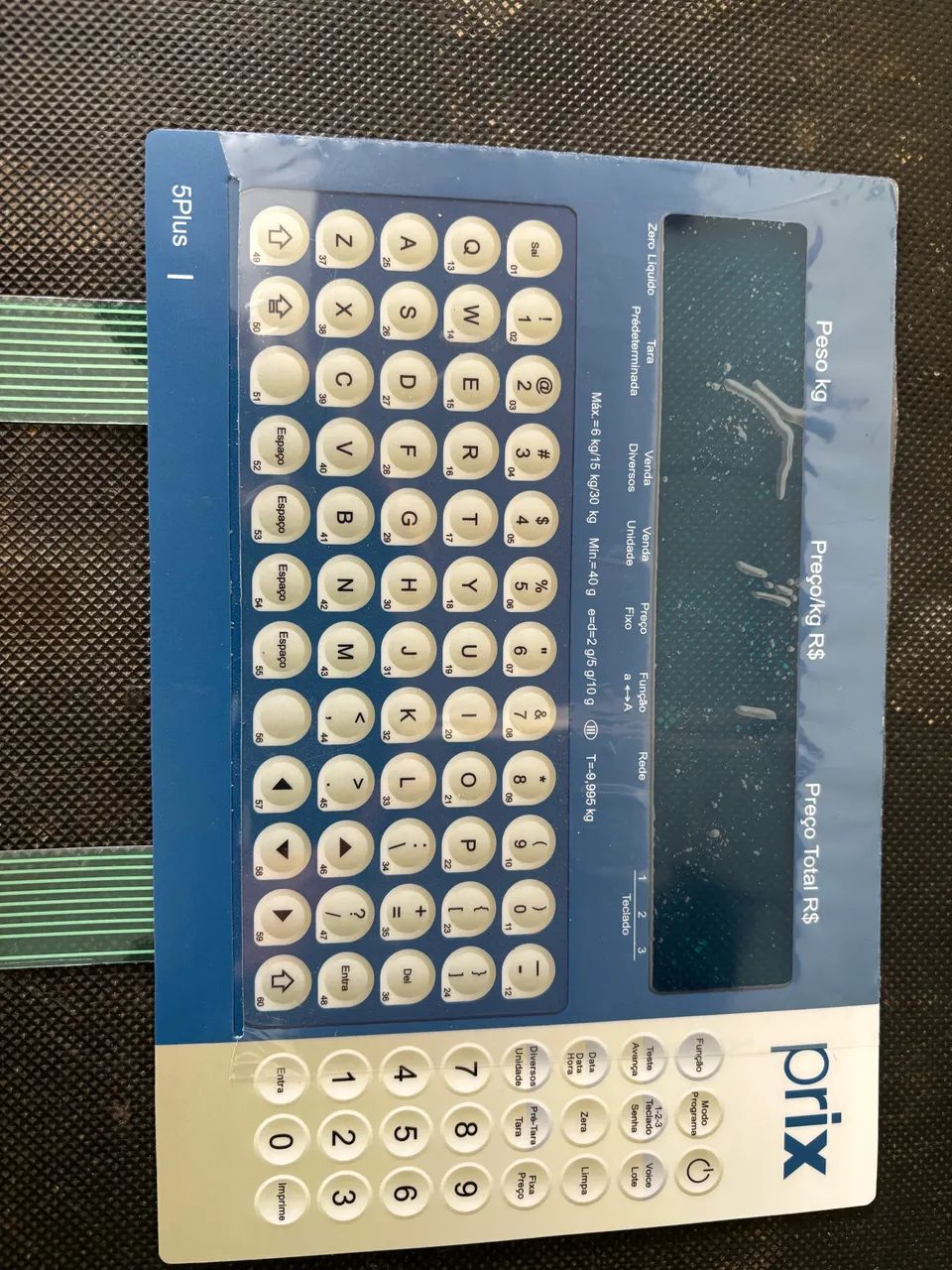 Teclado balança Prix 5 plus 30/32KG - Foto 3