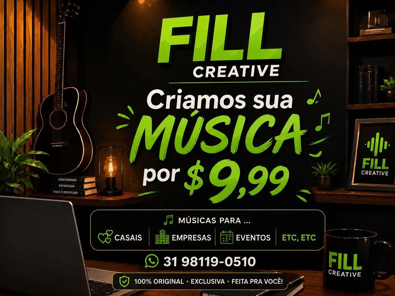 Criamos sua música personalizada 