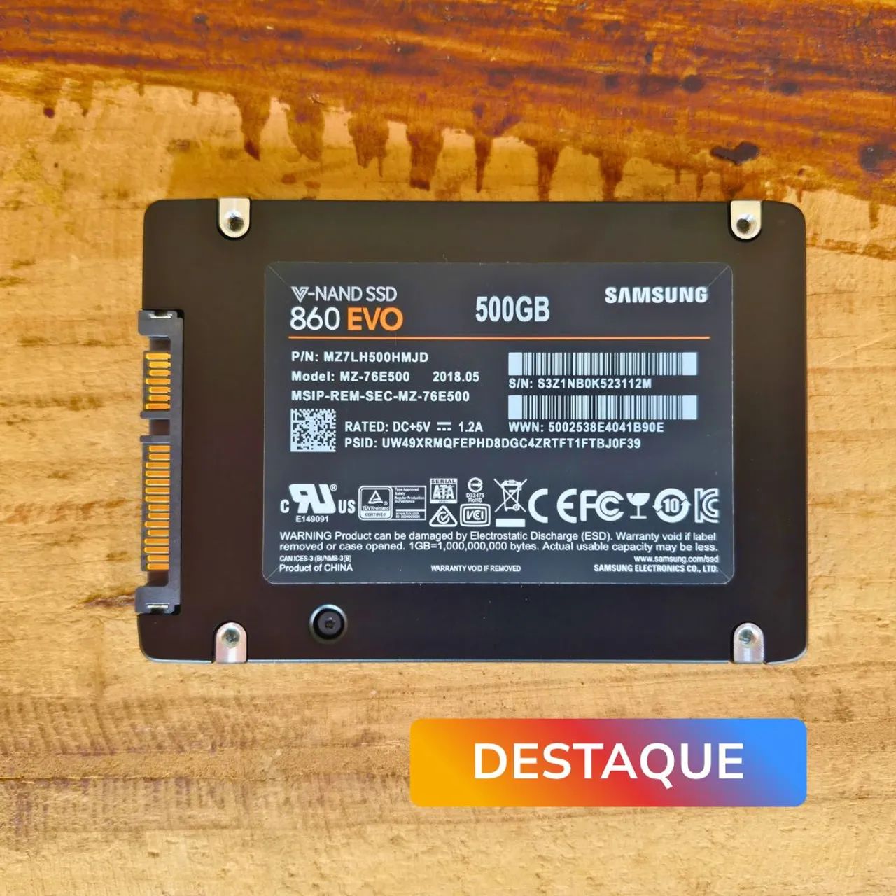 SSD Samsung 860 EVO 500GB SATA III 2.5 Polegadas para PC e Notebook - Foto 4