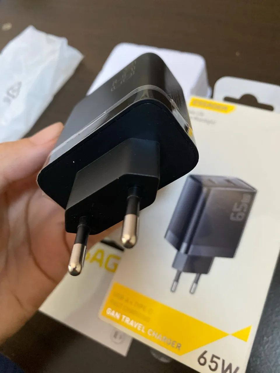 Carregador Essager GaN 65W (45W+20W) - Foto 5