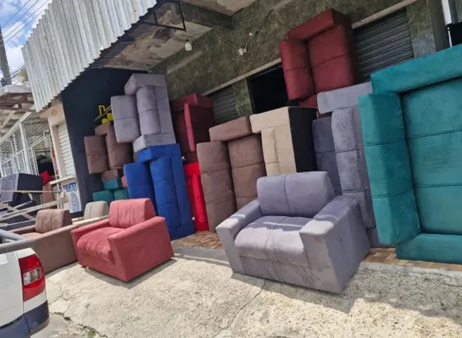 Conjunto 2/3 lugares com puff de brinde.  - Foto 4