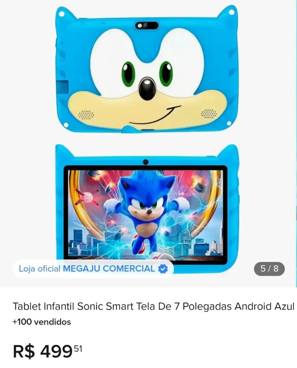 Tablet infantil Sonic - Foto 2