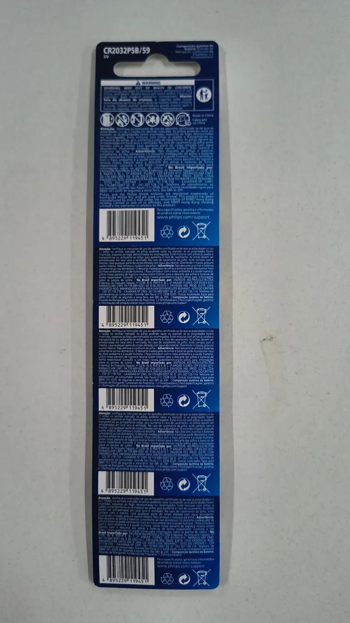 Bateria Philips CR2032 - Foto 2