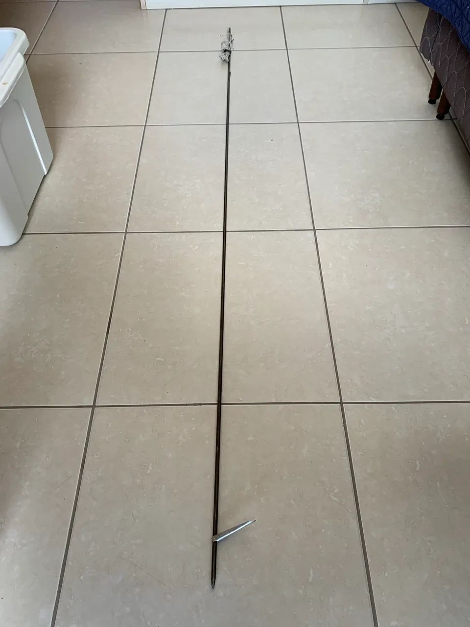 *Vendo SETA INOX MOLA 7mm pk / 3 barbatanas de tubarão para Arbalete ee 140cm - Foto 2