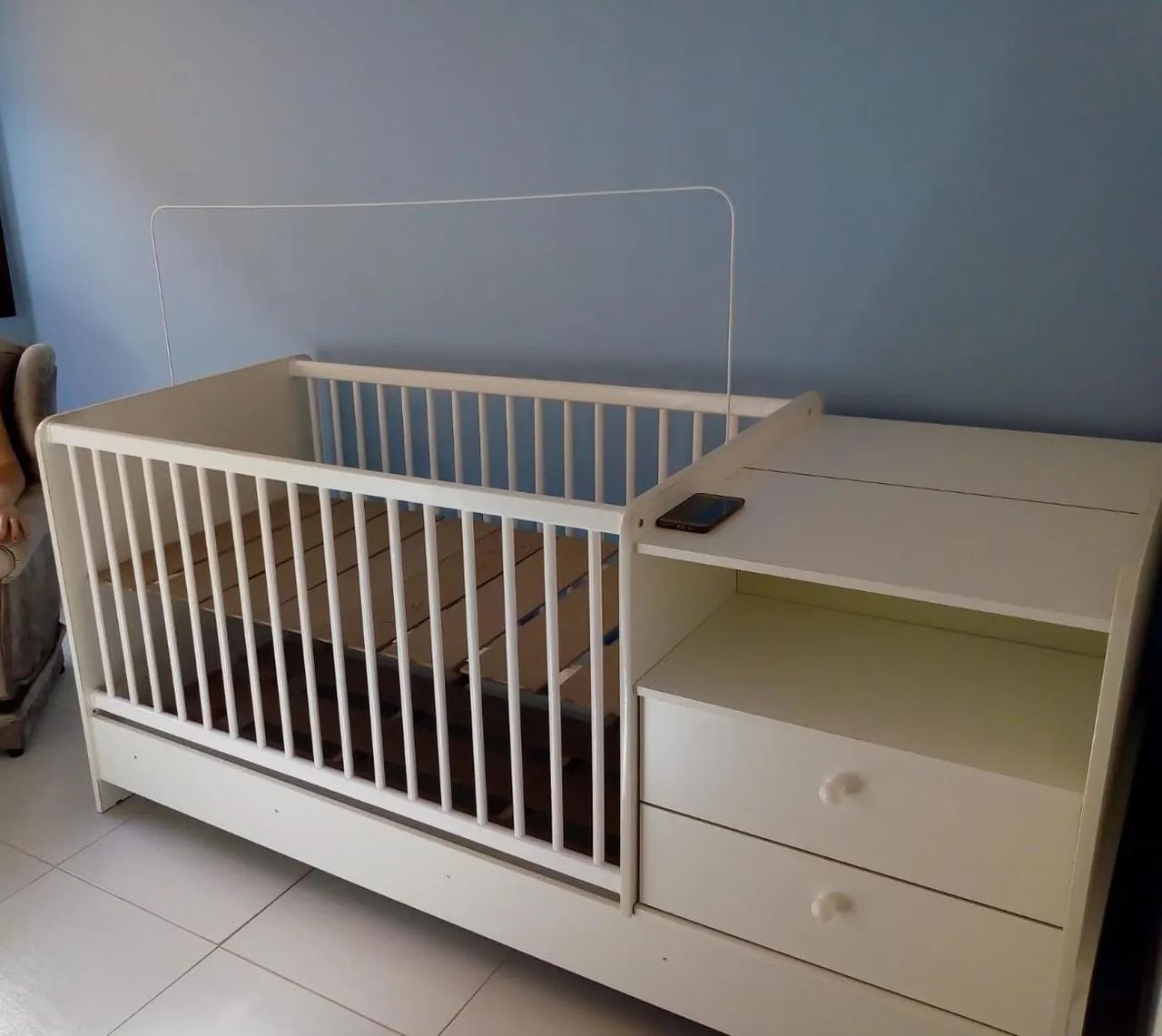 Berço + cama + cômoda 
