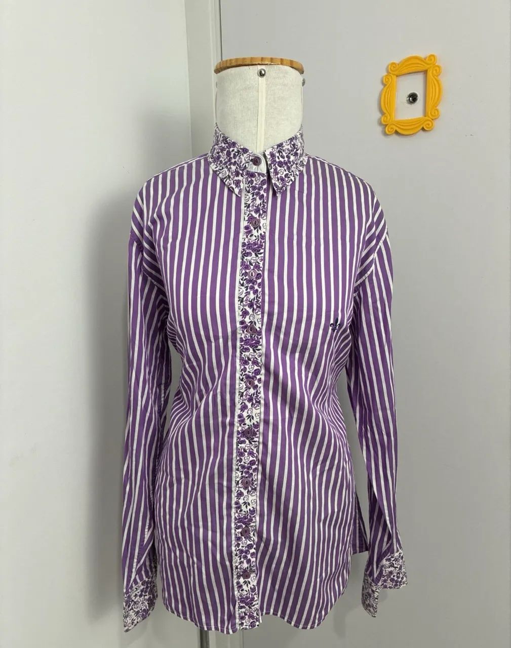 camisa dudalina listrada roxa gg