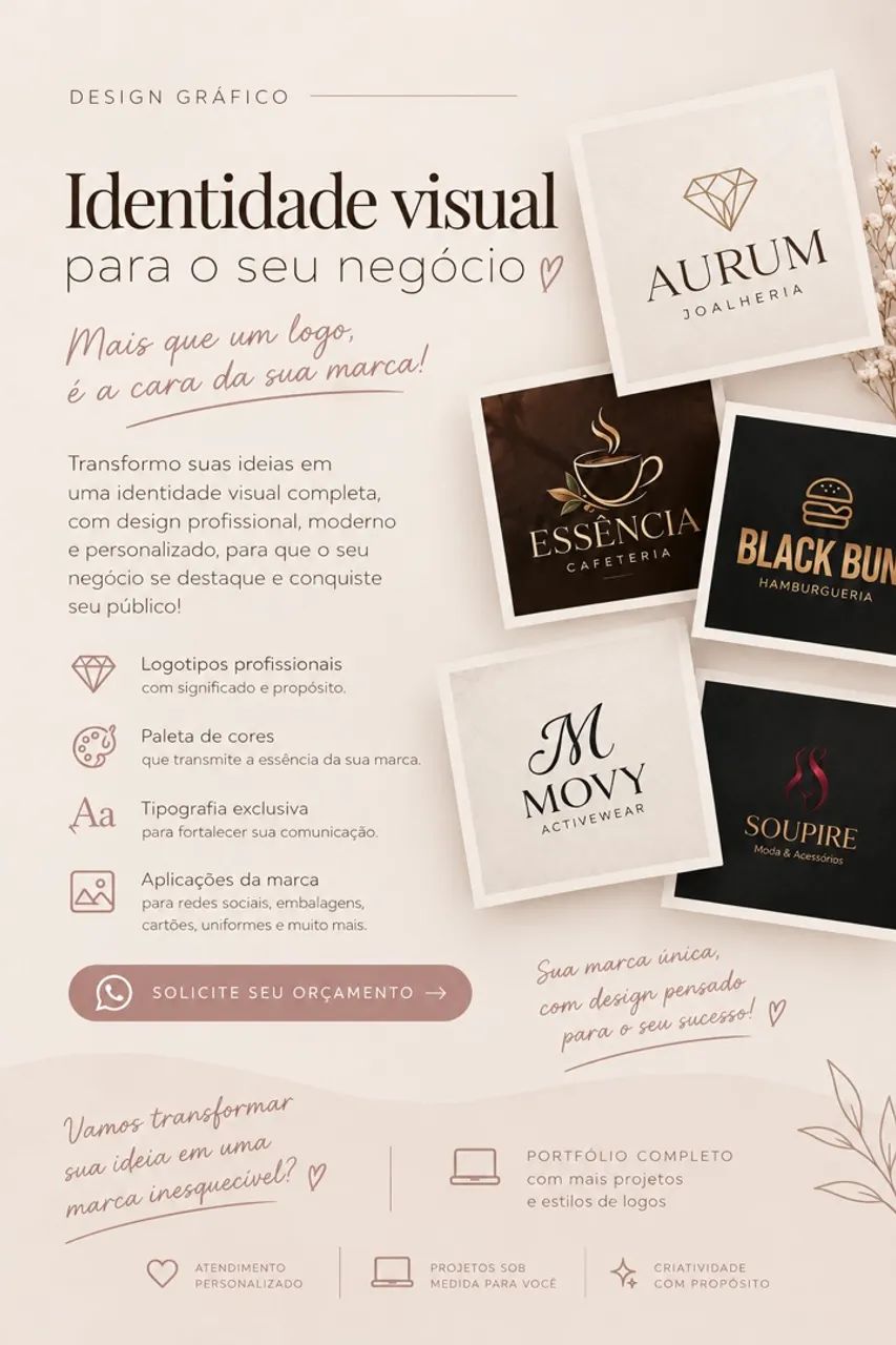 Marketing e identidade visual para o seu negócio ! 
