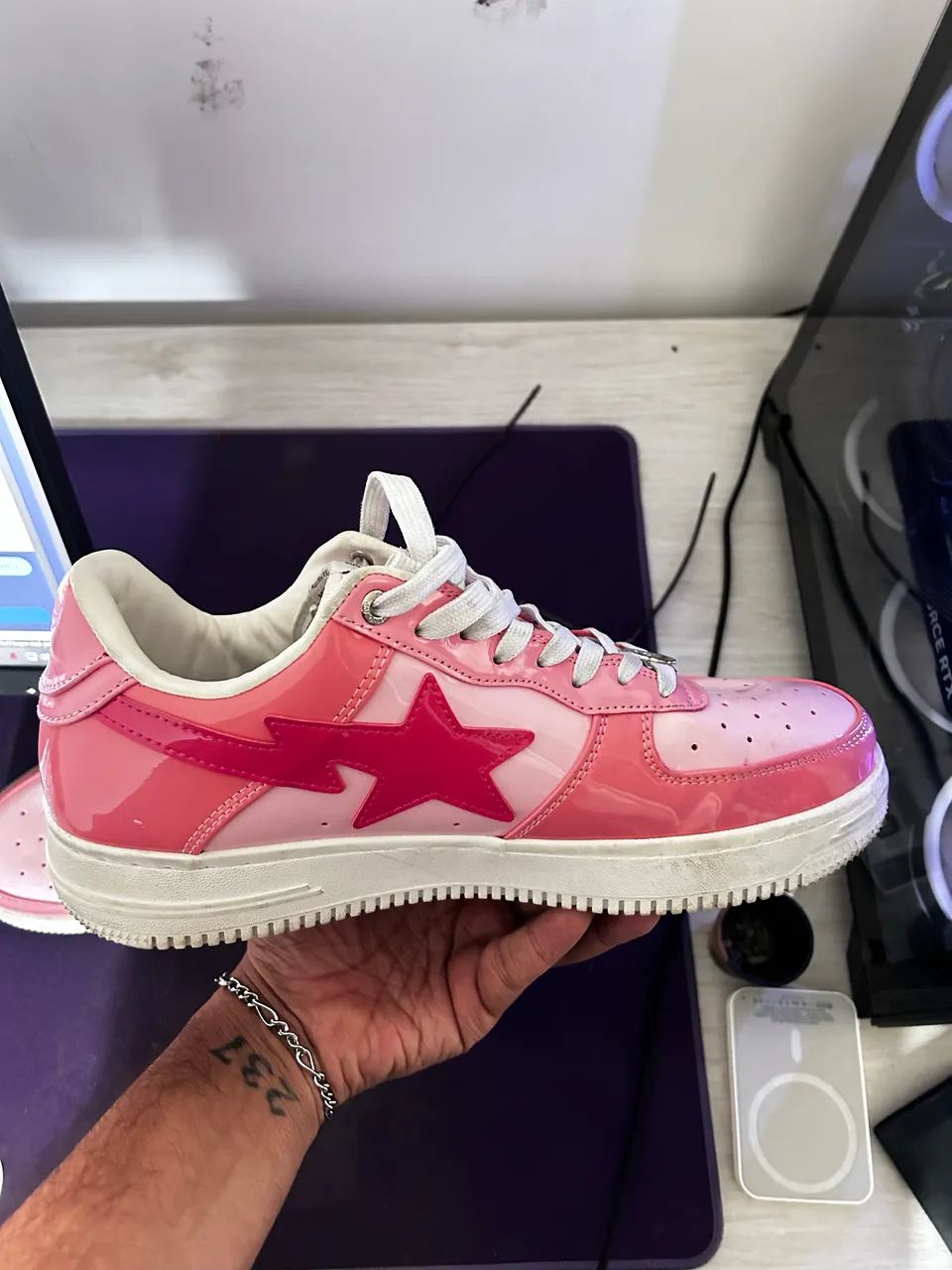 TENIS BAPESTA ROSA  - Foto 4