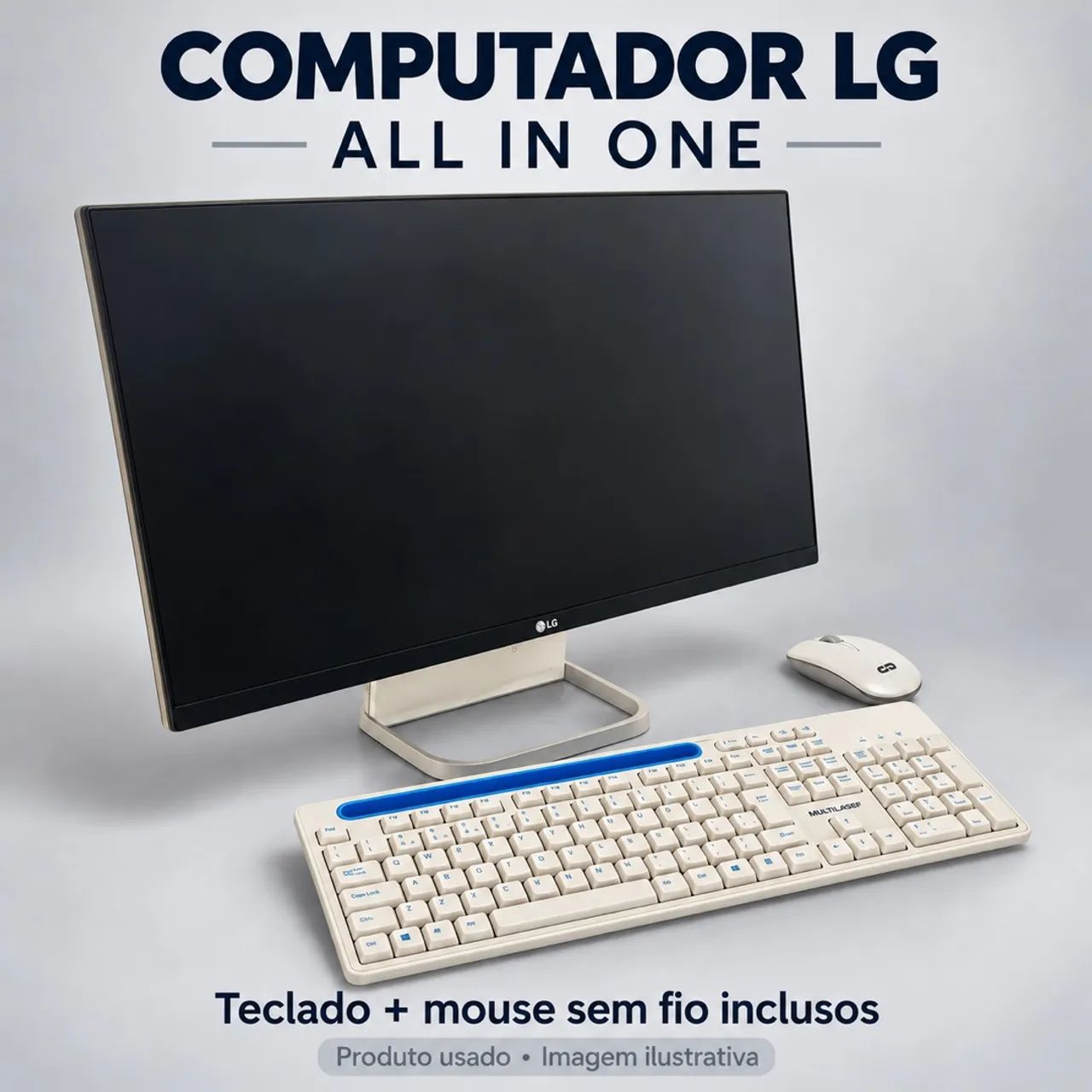 Computador LG All in One + teclado e mouse sem fio