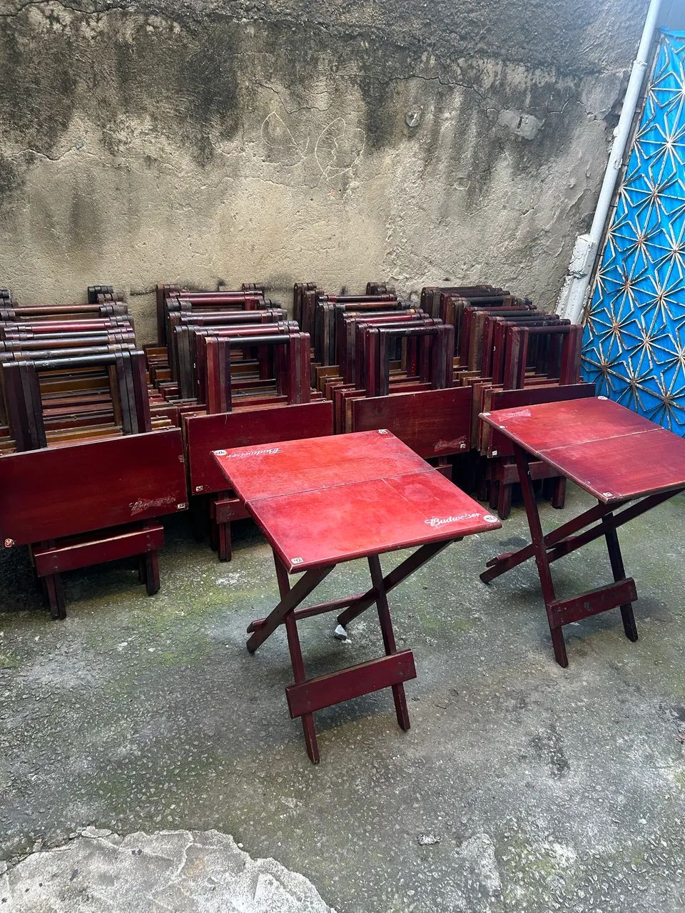 Mesas dobráveis 60x60 (SEM CADEIRAS)  - Foto 2