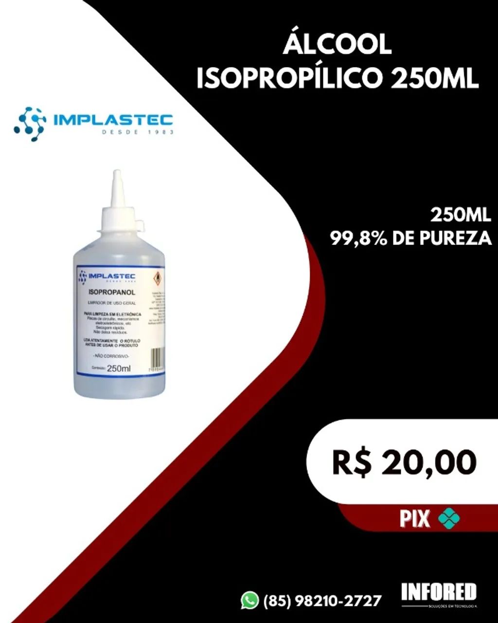 Álcool Isopropílico 99,8% - Foto 3