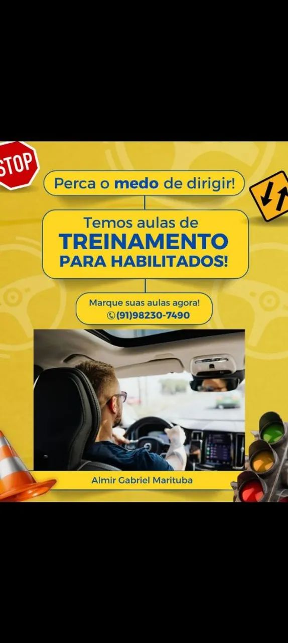 Aula para habilitados com medo de dirigir - Marituba