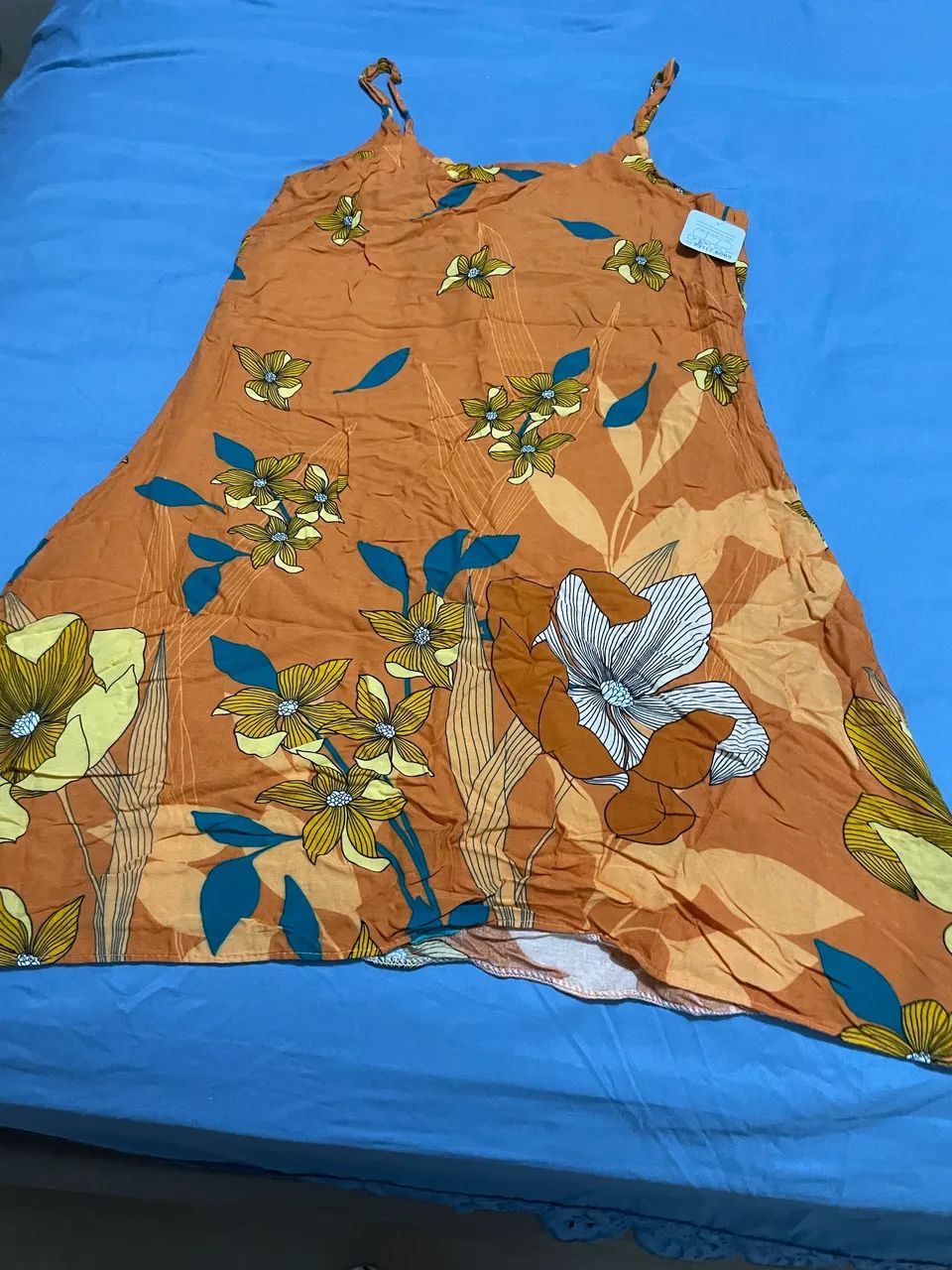 Vestido florido laranja  - Foto 2