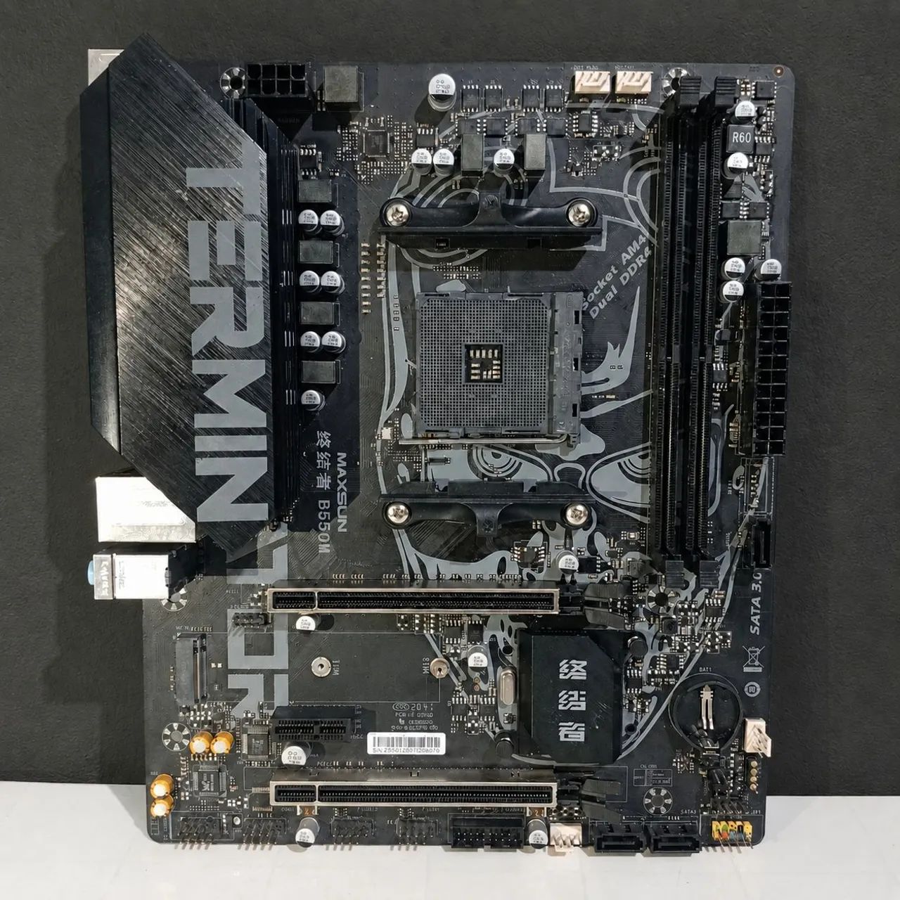 Placa-Mãe Maxsun Terminator B550M AM4 PCIe 4.0