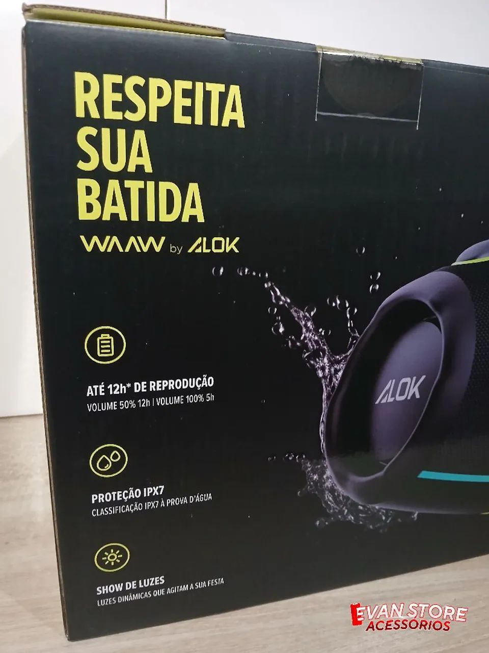 Caixa de som Waaw hyperboom1000 Lacrada  - Foto 2
