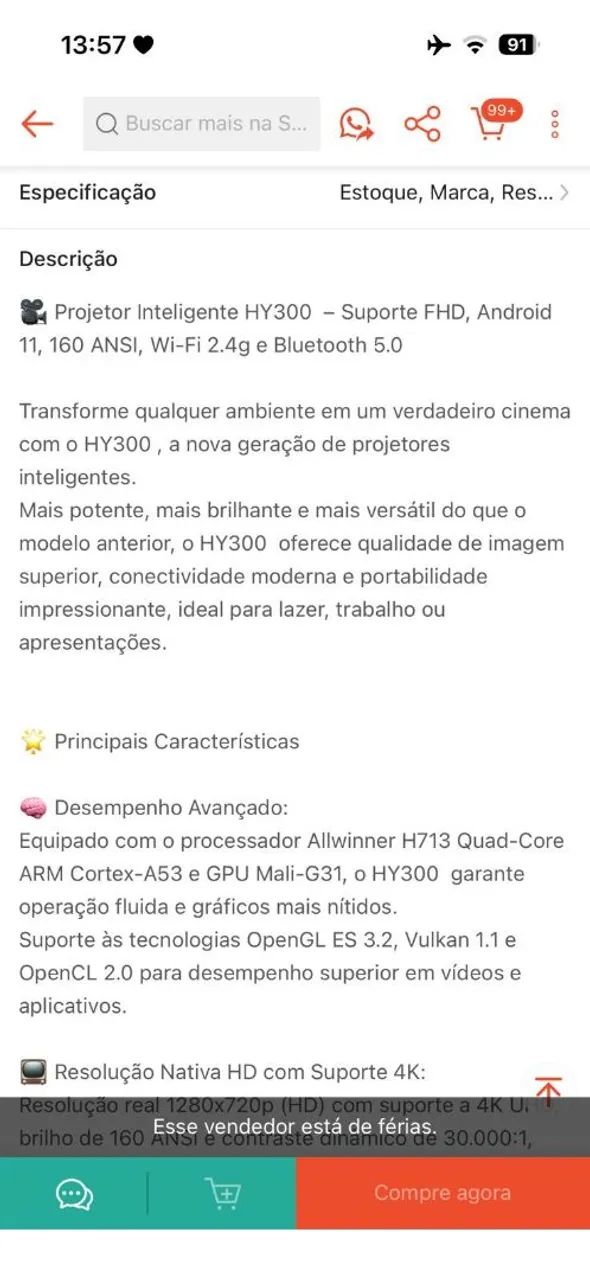 Projetor ultra-hd - Foto 4