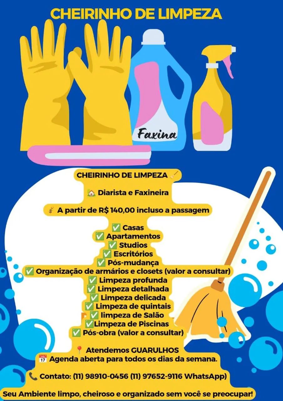 Contrate Faxineira 