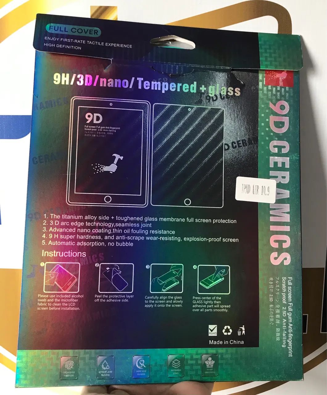 Película Cerâmica Fosca para iPad Air 5ª Geração 10.9 Polegadas  - Foto 2