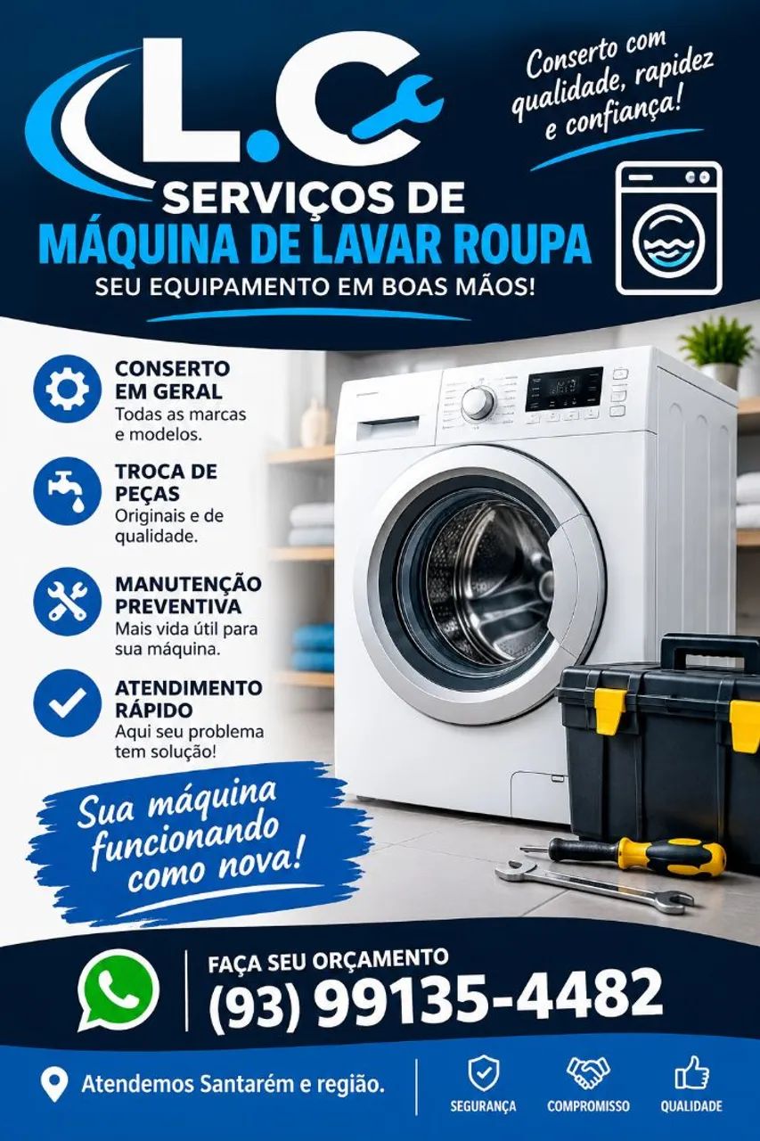 Serviço de máquina de lavar roupa!