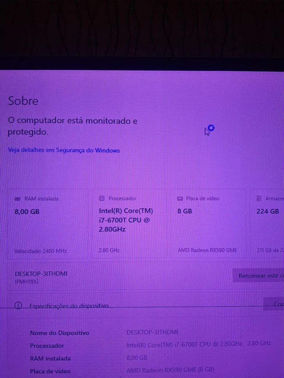 Memória ram 4gb ddr4 desktop funcionando perfeitamente  - Foto 2