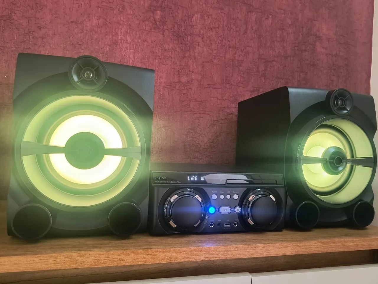 Mini System Pulse SP700 2350W RMS Bluetooth DVD USB - Foto 4