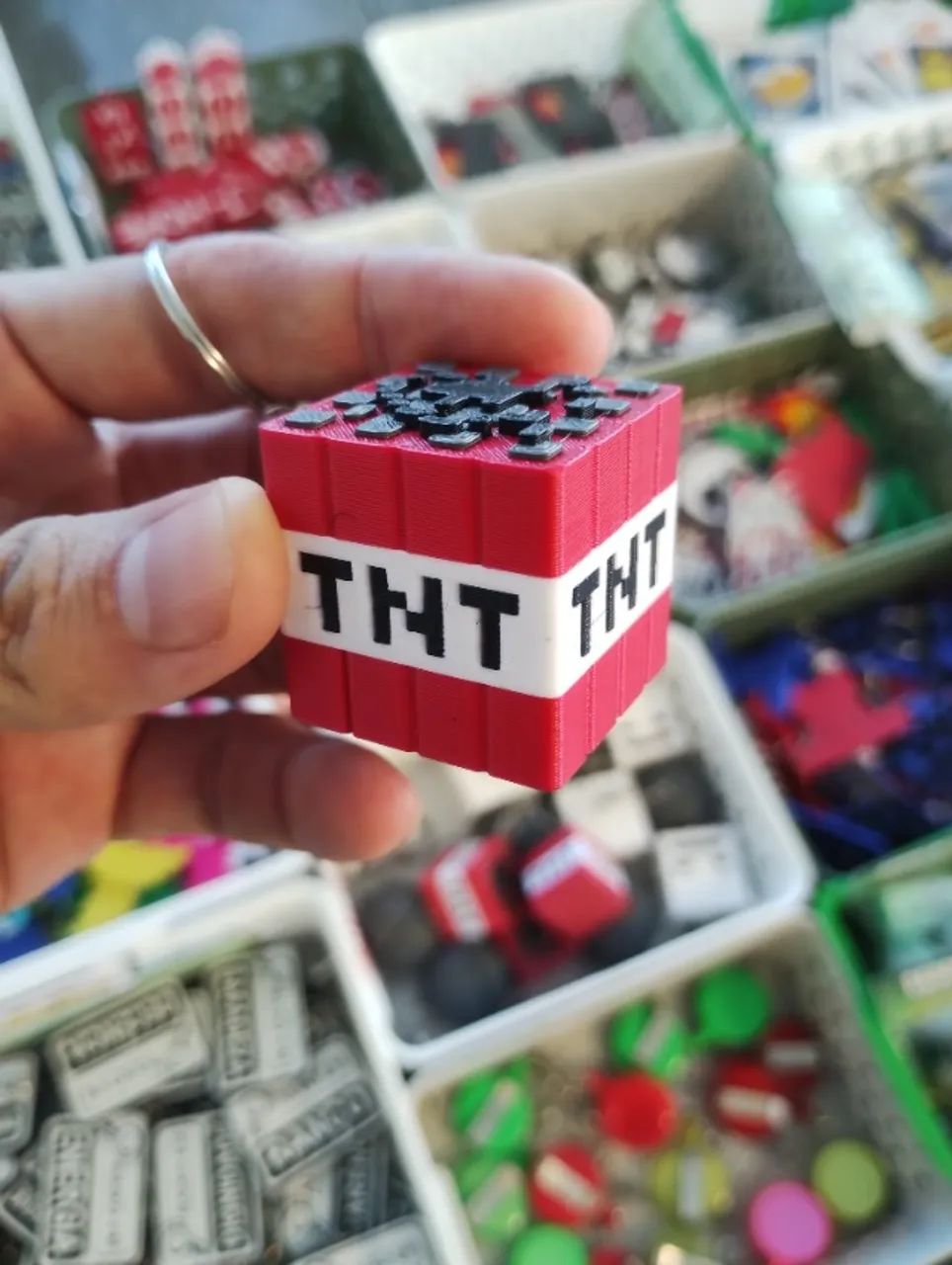 Chaveiro TNT Minecraft - NerdDog Store - Jogo Game Blocos - Foto 2