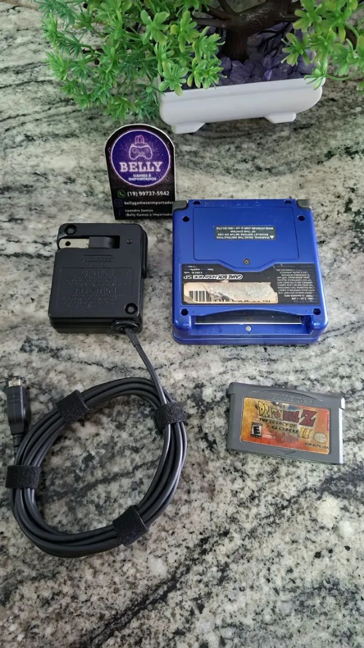 GAME BOY ADVANCED SP AZUL + JOGO - Foto 5