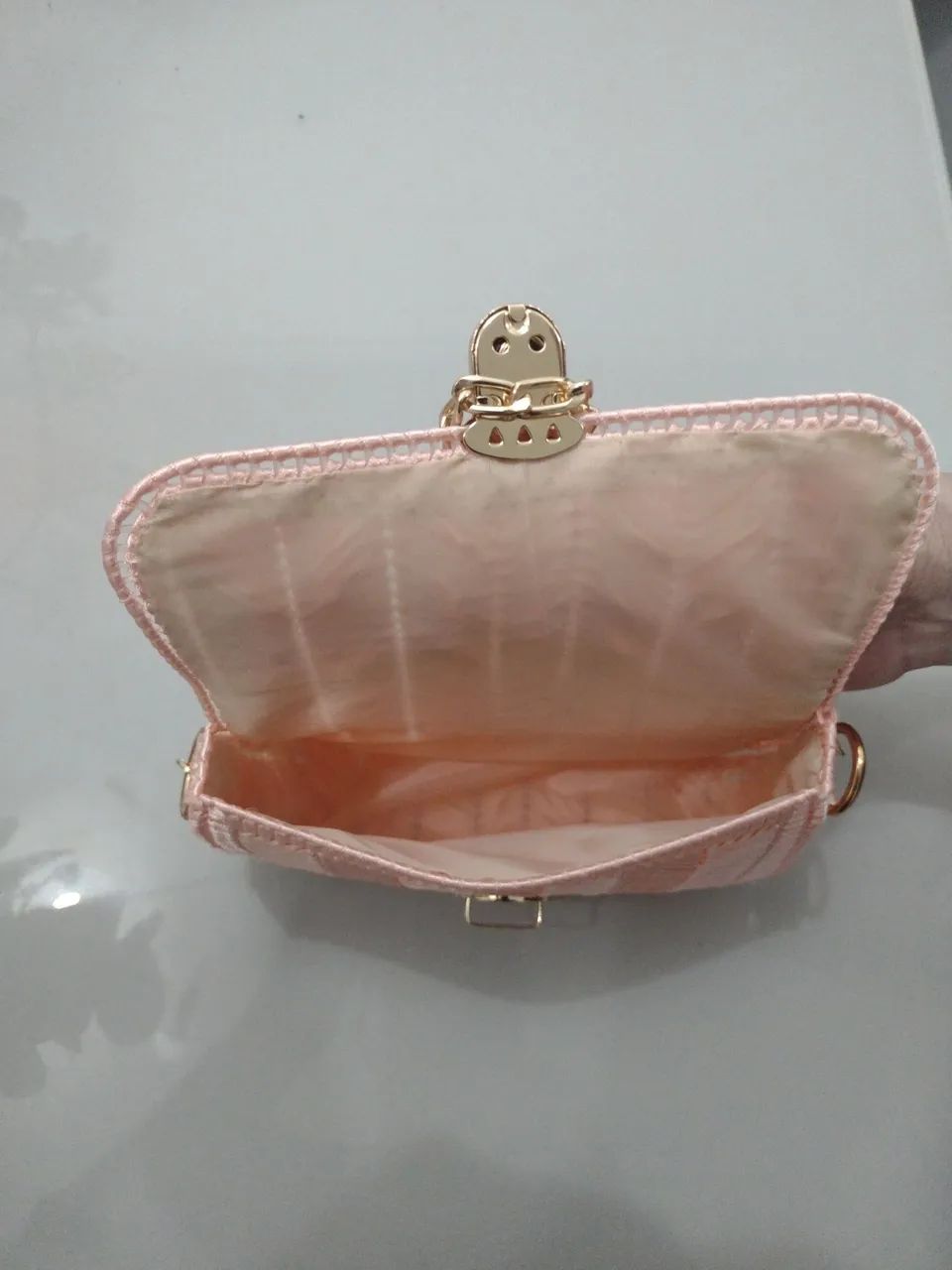 Bolsa crochê fino acabamento  - Foto 4