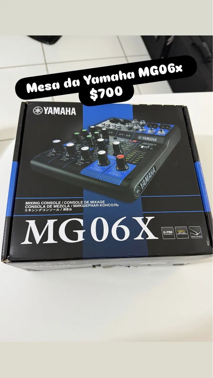 Mesa da Yamaha MG06x
