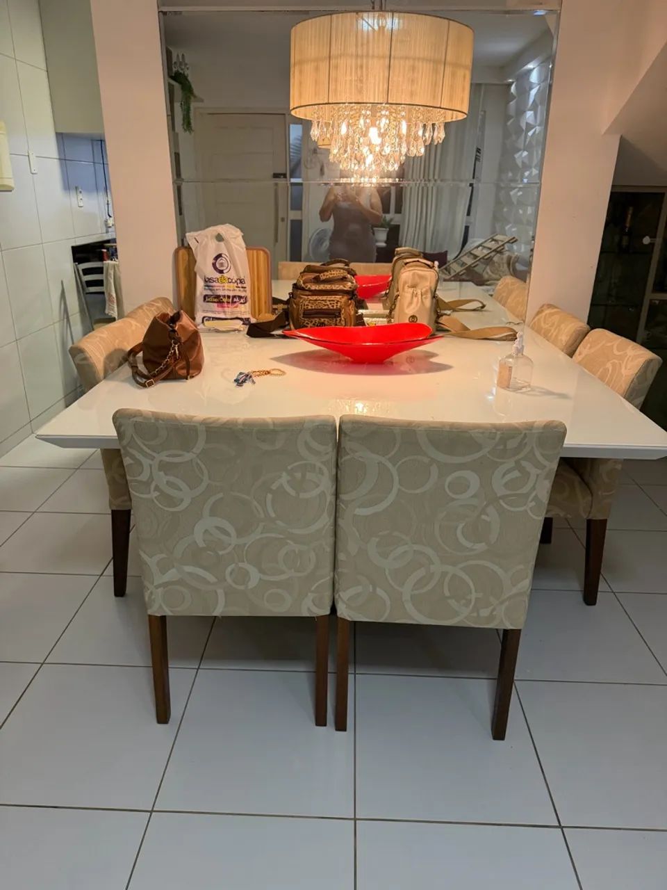 Conjunto mesa jantar com 6 cadeiras - Foto 2