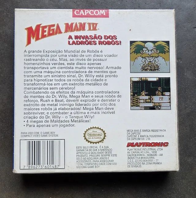 Mega Man IV Game Boy Original Playtronic com Caixa e Manual - Foto 2
