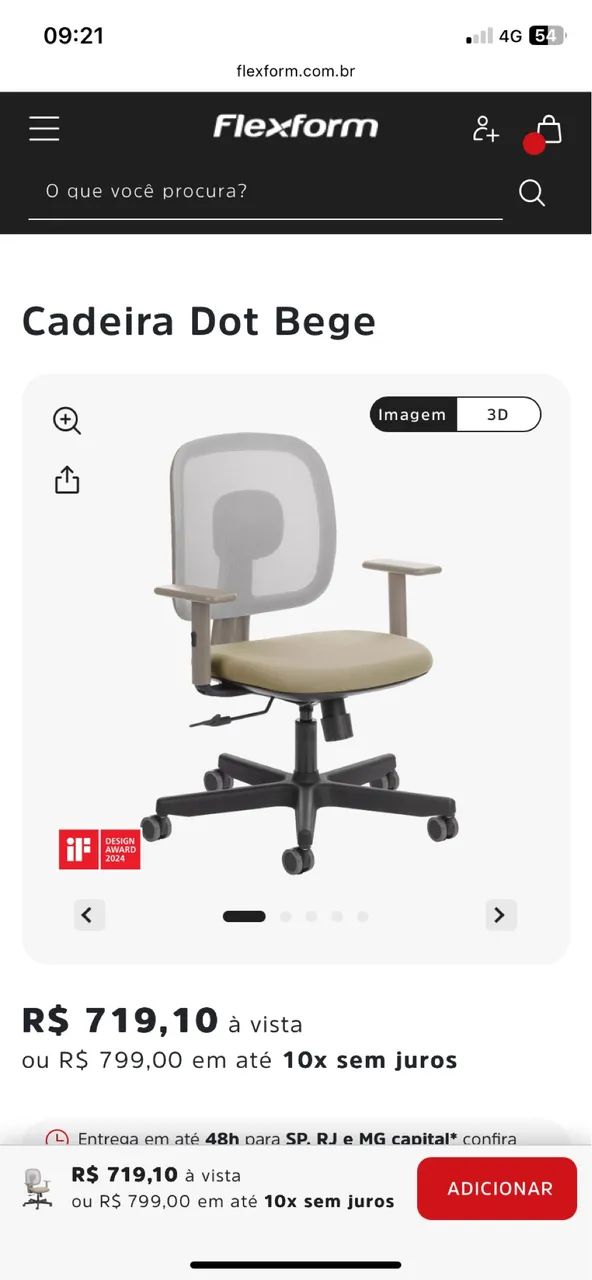 Cadeira de escritório Flexform - Foto 2