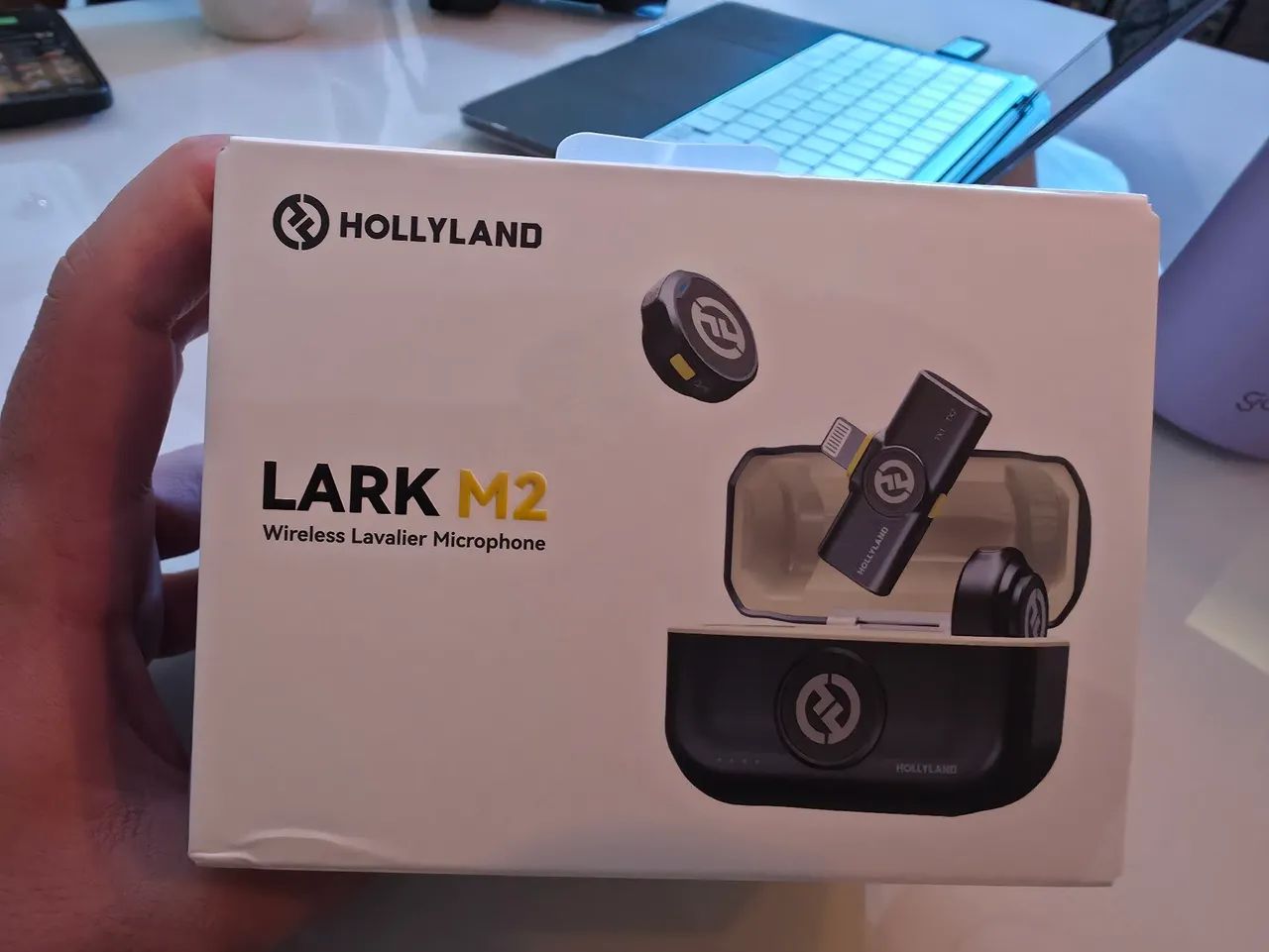 Microfone Lark M2 Wireless Lavalier Microphone with Lightning Plug Duo Hollyland