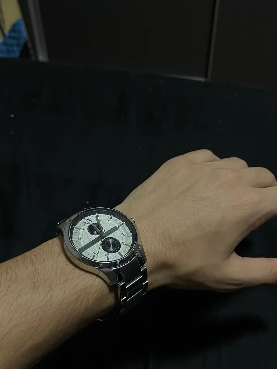 Relógio Armani Exchange Masculino Aço Inox - Foto 2