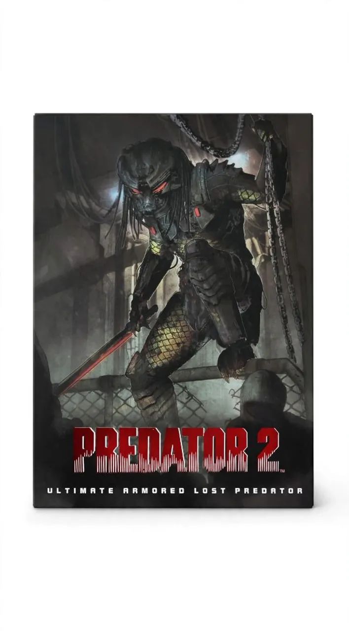 Predator 2 Ultimate Armored Lost Predator NECA 18cm Original LED Completo