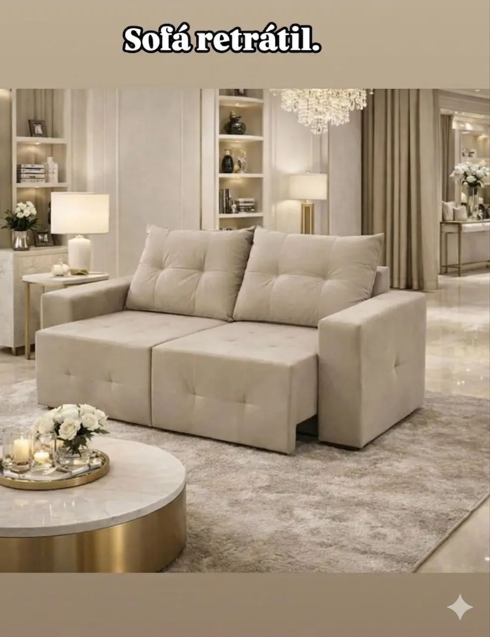 Preço Especial de Sofá Retrátil perfeito para Apartamento!!